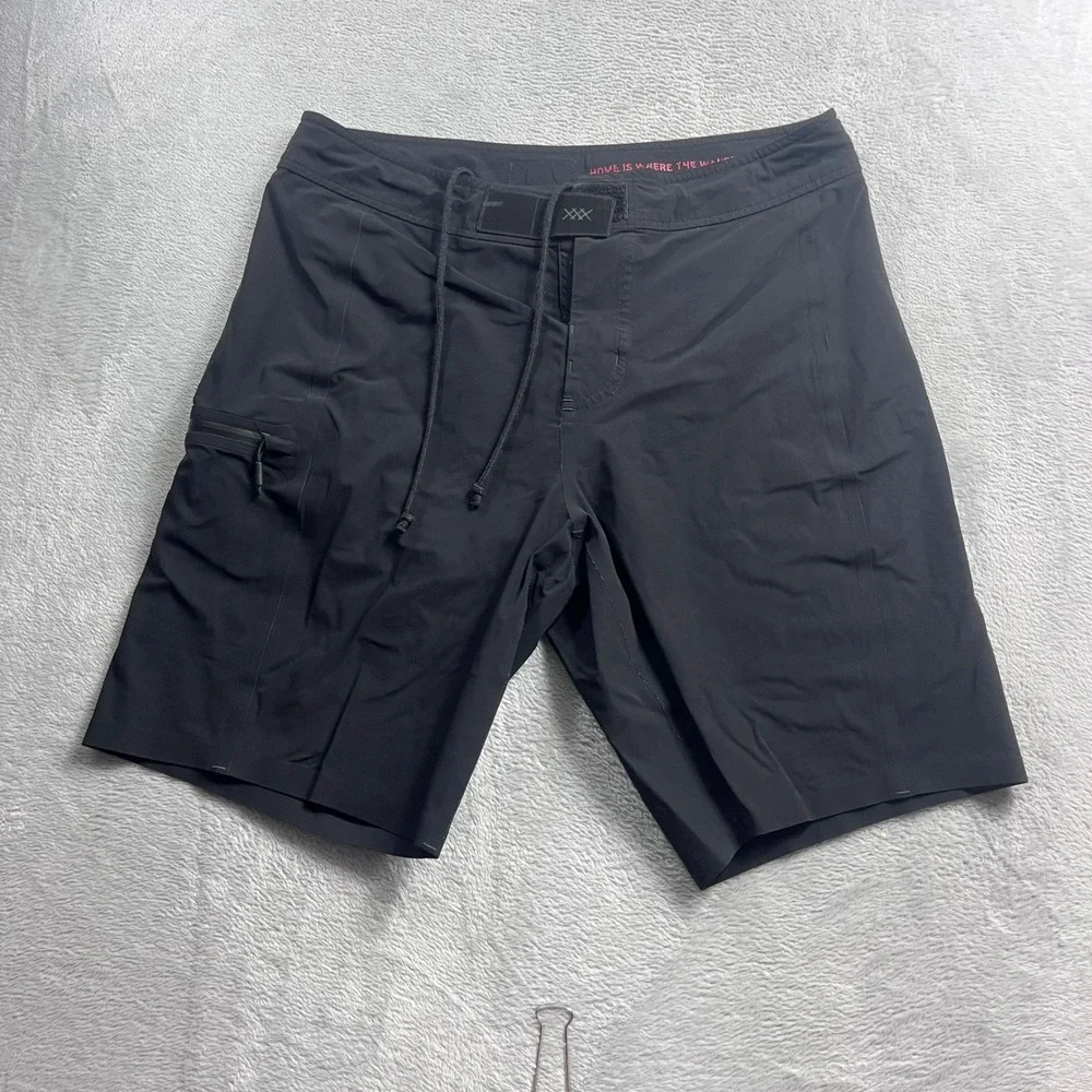Rhone Mens Board Shorts Black Size 32 Swim Trunks Performance Surf Shorts